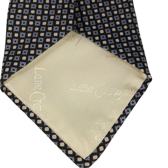 Lane Crawford by John Comfort Neck Tie Blue Geometric 59x3.75 - Picture 3 of 3